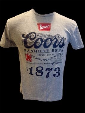 Coors Banquet Beer Graphic Tee - Gray